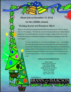 holiday social flyer