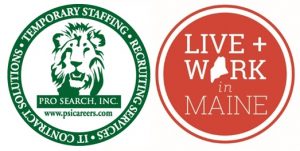 prosearch logo and live work ME logo